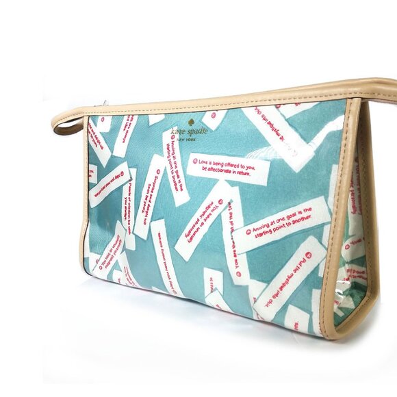 Kate Spade 'Fortunes' Medium Heddy Travel Cosmetic Case, Dusty Jade - Picture 2 of 7